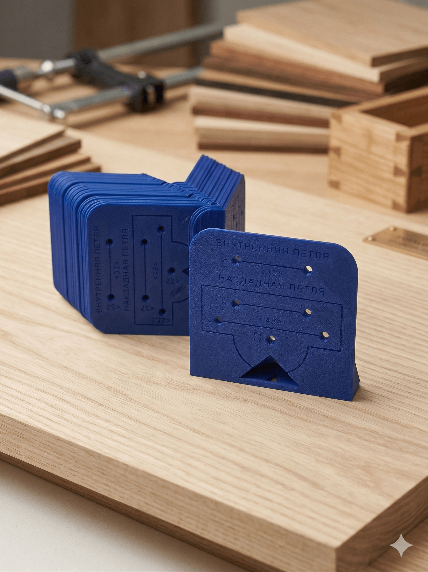 Серийная 3D-печать оснастки: мебельный шаблон (кондуктор) для петель