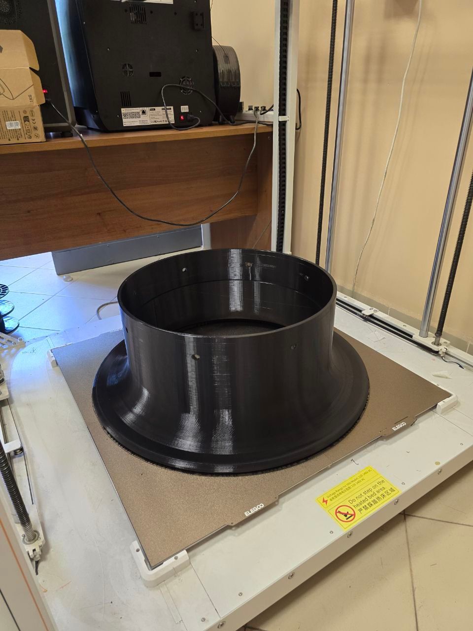 Крупноформатная 3D-печать: промышленный раструб (воздуховод) единой деталью